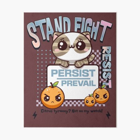 Vista previa del artículo con la obra «Resistir Persistir Prevalecer», diseñado y vendido por BaffledSnout.
