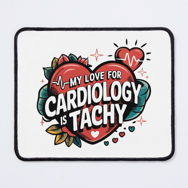 Item preview, My love for cardiology, for cardiologist/ cardiac nurse designed and sold by MadCatPrints.