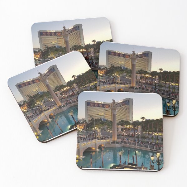 Item preview, Sunset View of the Historic Mirage and Casino on the Las Vegas Strip designed and sold by tumbleweedphoto.