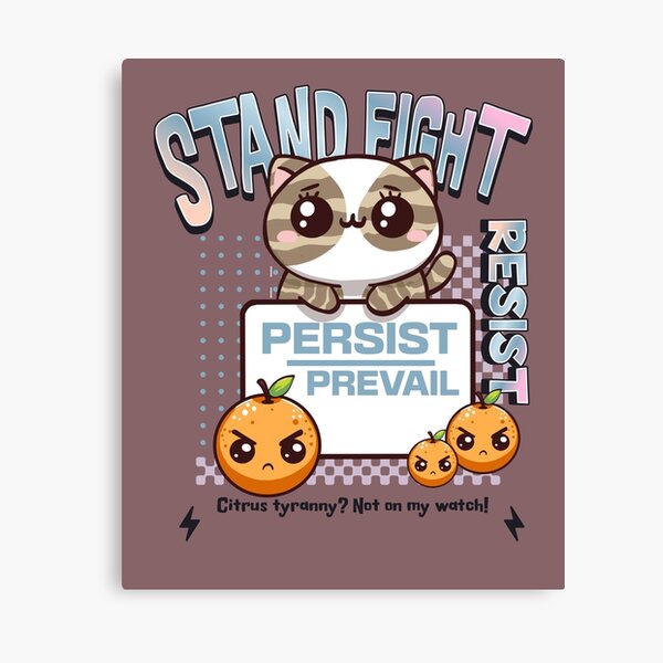 Vista previa del artículo con la obra «Resistir Persistir Prevalecer», diseñado y vendido por BaffledSnout.