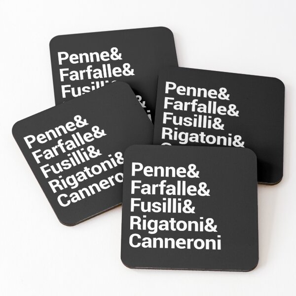 Item preview, Penne Farfalle Fusilli Rigatoni Canneroni designed and sold by Wanderful-roads.