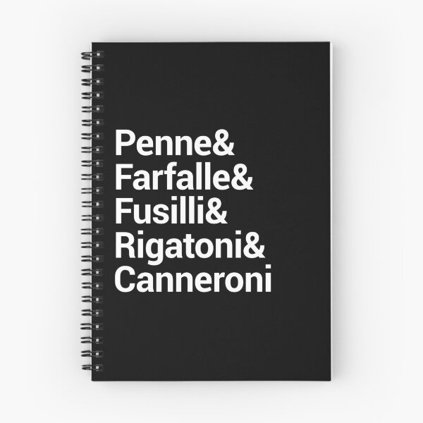 Item preview, Penne Farfalle Fusilli Rigatoni Canneroni designed and sold by Wanderful-roads.