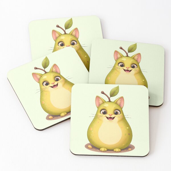 Item preview, Kawaii Chubby Pear Cat  designed and sold by Itsheartshop.