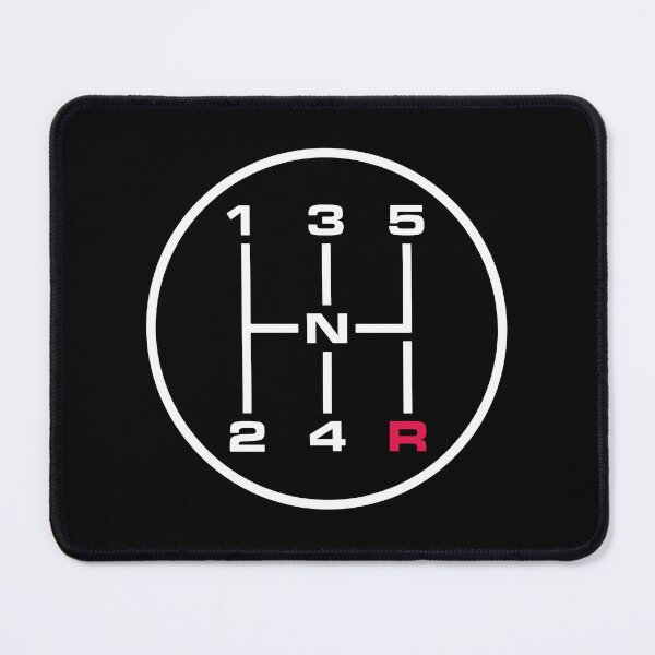 Item preview, 5 Speed Manual Transmission round minimal design - Manual Stick Gear Shift circle-shaped designed and sold by venomousvector.