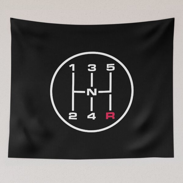 Item preview, 5 Speed Manual Transmission round minimal design - Manual Stick Gear Shift circle-shaped designed and sold by venomousvector.