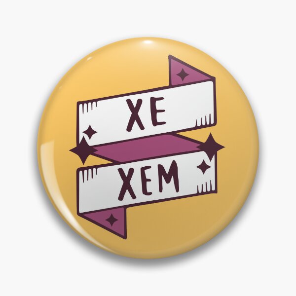 Item preview, Xe / Xem (Non-binary) in Orange designed and sold by LaurenTowner.