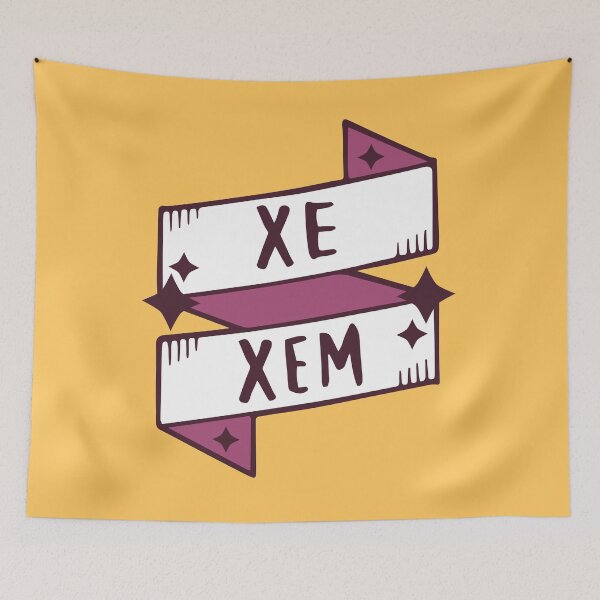 Item preview, Xe / Xem (Non-binary) in Orange designed and sold by LaurenTowner.
