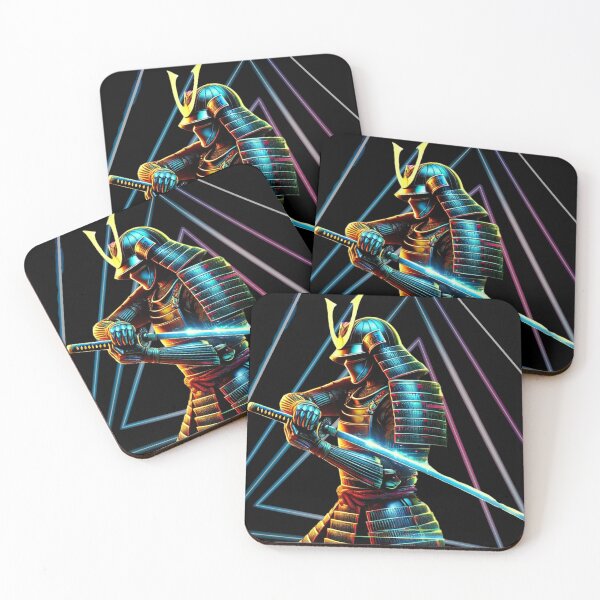 Item preview, Neon Samurai: Cyberpunk Warrior of the Future designed and sold by DesignsByHania.