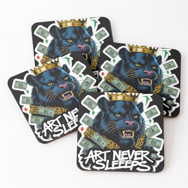 Item preview, High quality t-shirt with design art never sleeps | style 2 designed and sold by StudioNeon.