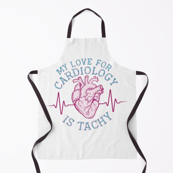 Item preview, Cardiology humor, My love for cardiology is tachy designed and sold by MadCatPrints.