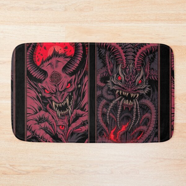 Item preview, Satan with his minion in Hell a Hellscape cool design designed and sold by Vintage Designs +.