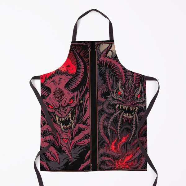 Item preview, Satan with his minion in Hell a Hellscape cool design designed and sold by Vintage Designs +.