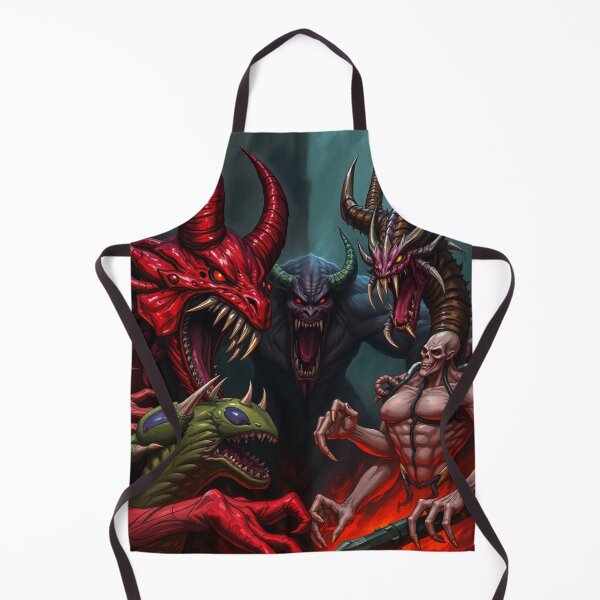 Item preview, Satan with his minions in Hell a Hellscape cool design designed and sold by Vintage Designs +.