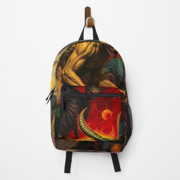 Item preview, Satan with his minions in Hell a Hellscape cool design designed and sold by Vintage Designs +.