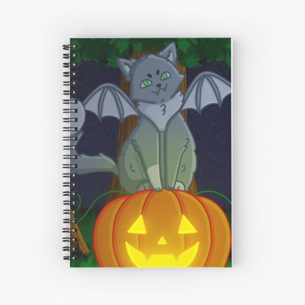 Aperçu de l'œuvre Chat chauve-souris d'Halloween créée et vendue par NaomiBlueHeart.