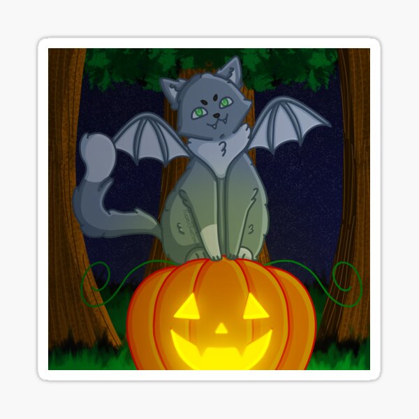 Item preview, Halloween Bat Cat  designed and sold by NaomiBlueHeart.