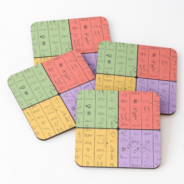 Item preview, Abstract Egyptian Hieroglyphs Pattern designed and sold by TuncGK.