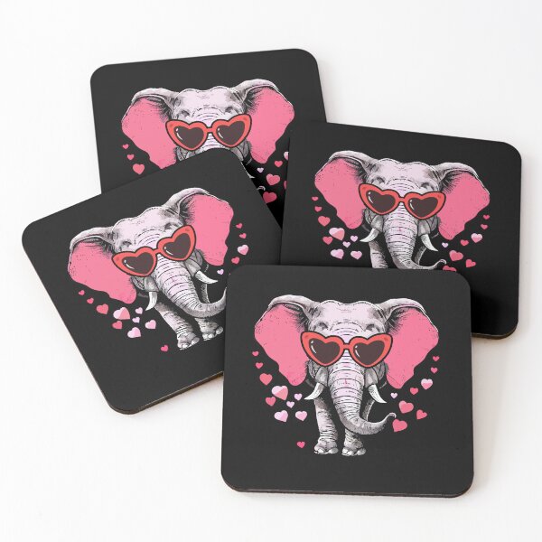 Item preview, Elephant Heart Glasses Zoologist Zookeeper Animal Lover designed and sold by Dressed For  Duty.