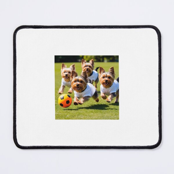 Item preview, Yorkshire Terriers love football too! Soccer and Dog Lovers - Tottenham Hotspur, Fulham - Any dog, any colour designed and sold by Humour House Designs.