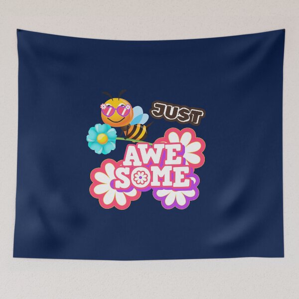 Item preview, Just Bee Awesome - Blue Flower, His and Hers designed and sold by BeeG2024.