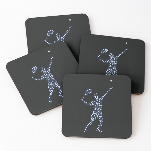 Item preview, Dotted Tennis Player: Dynamic Motion Art designed and sold by Zakrytos ★★★★★.