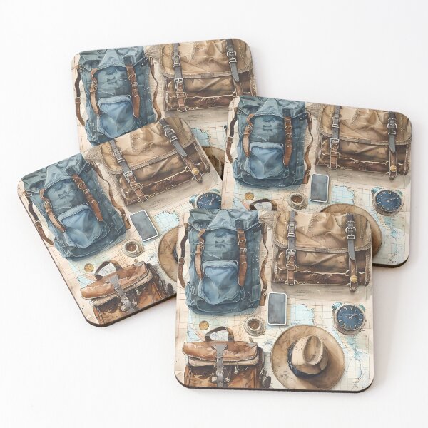 Item preview, Vintage Travel Essentials, Junk Journal, Traveler's Equipment , Scrapbook, Vintage Ephemera designed and sold by ExploreElegance.