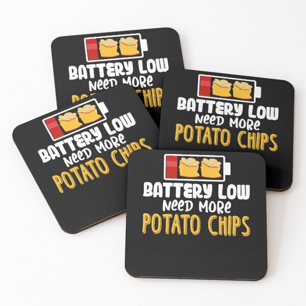 Item preview, Battery Low Need More Potato Chips Potato Day designed and sold by Dressed For  Duty.