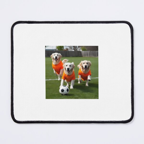 Item preview, Golden Retrievers love football too! Soccer and Dog Lovers - Wolverhampton Wolves - Any dog, any colour designed and sold by Humour House Designs.