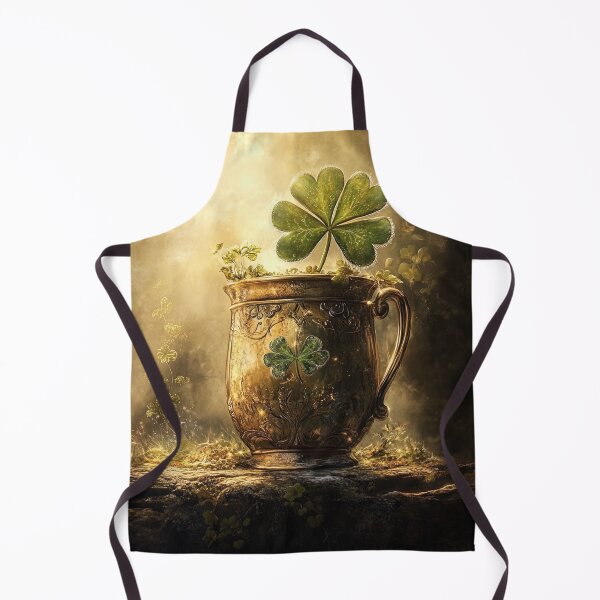 Item preview, Golden Goblet of Fortune: The Shamrock's Radiance in Twilight's Glow designed and sold by bloorose.