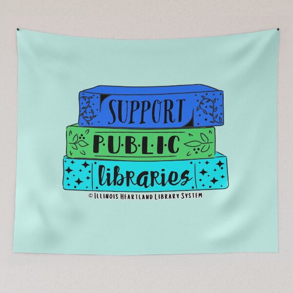Item preview, Support Public Libraries designed and sold by Illinois Heartland Library System.