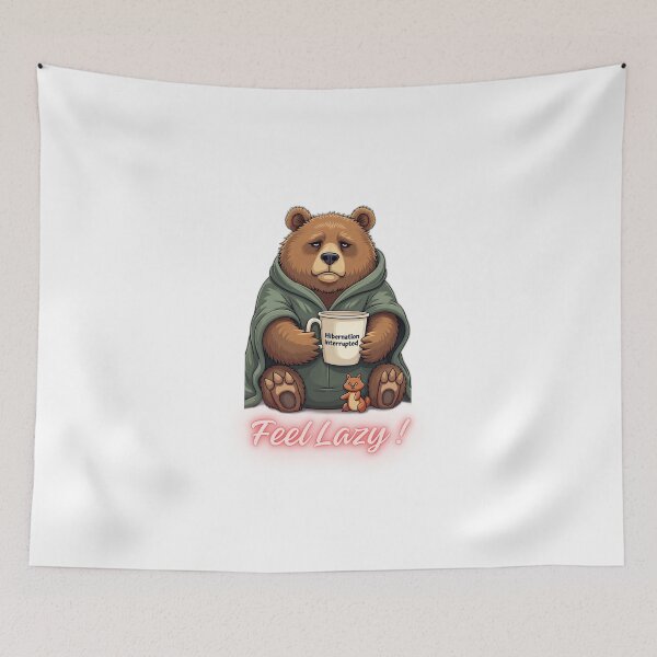 Item preview, Bearly Awake – Grumpy Bear Coffee designed and sold by VibeVault12.