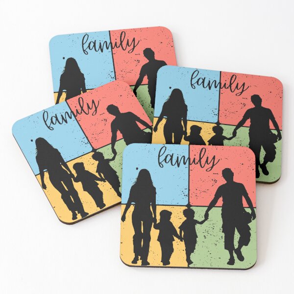 Item preview, Family Silhouette Loving Connection Art designed and sold by TuncGK.