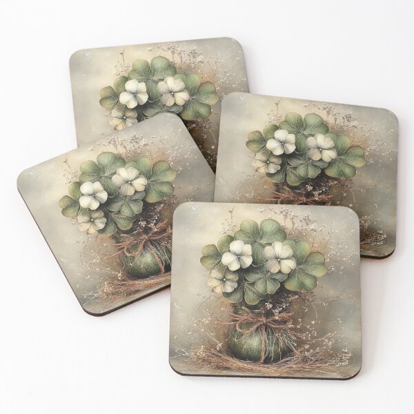 Item preview, Whispers of Spring: The Clover Bouquet in Rustic Charm designed and sold by bloorose.