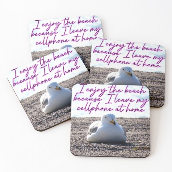 Item preview, Seagull Has a Cellphone, Westport, Ct designed and sold by GiftsbyNaomi.