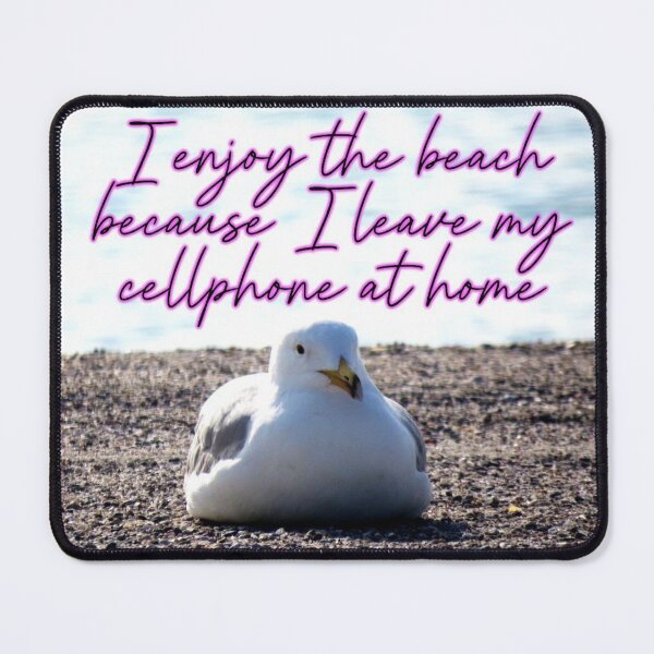 Item preview, Seagull Has a Cellphone, Westport, Ct designed and sold by GiftsbyNaomi.
