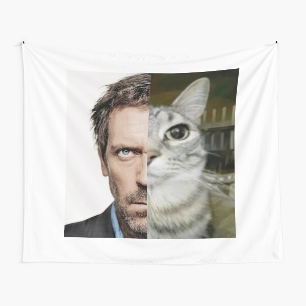 Item preview, House MD Cat Meme designed and sold by EarwigDesigns.