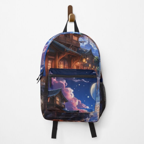 Item preview, Mystical Moonlit Street designed and sold by MysticCanvasAi.