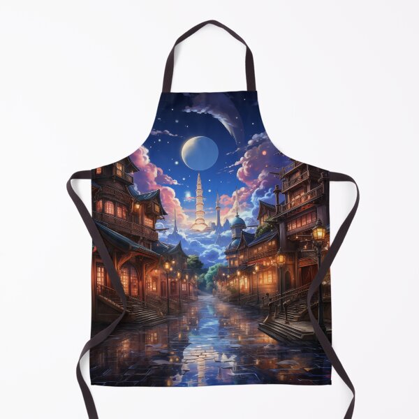 Item preview, Mystical Moonlit Street designed and sold by MysticCanvasAi.