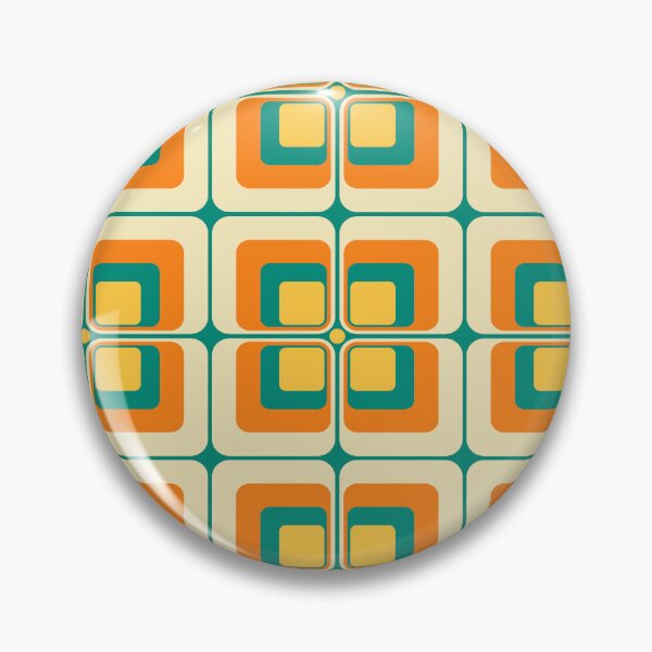 Item preview, Midcentury Modern Geometric 70s Pattern I designed and sold by nineFlorals.