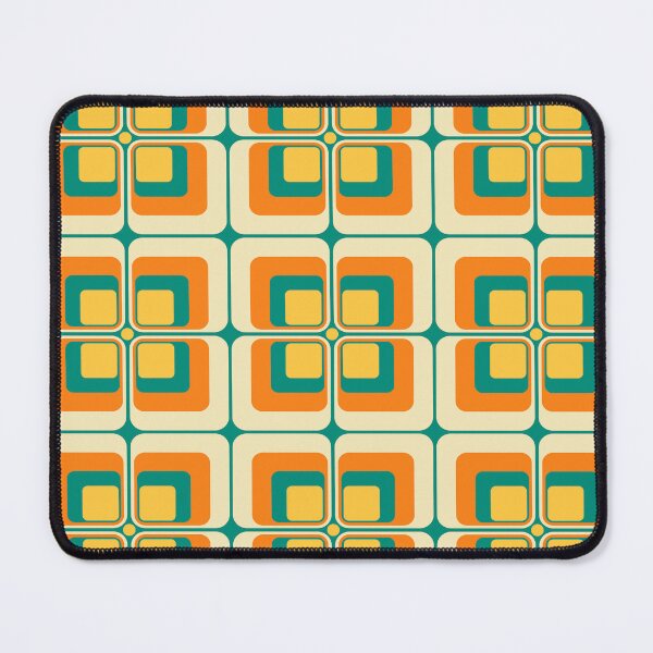 Item preview, Midcentury Modern Geometric 70s Pattern I designed and sold by nineFlorals.