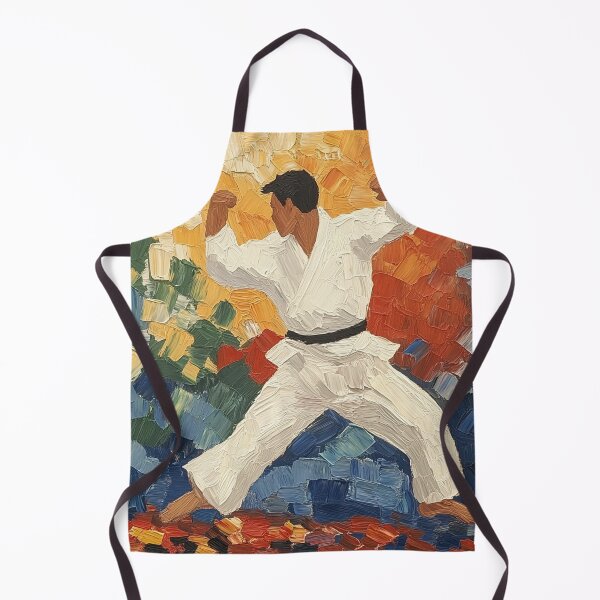 Item preview, Brazilian jiu-jitsu fighter | Post-impressionist painting style designed and sold by ComicsFactory.