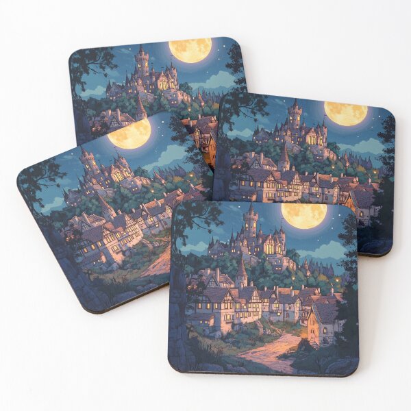 Item preview, Enchanted Moonlit Castle designed and sold by MysticCanvasAi.