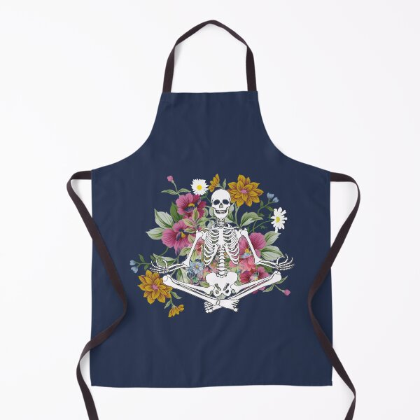 Item preview, Meditative Skeleton: Yoga Bones & Bloom Art designed and sold by Zakrytos ★★★★★.