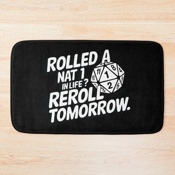 Item preview, Critical Failure? Try Again Tomorrow designed and sold by CrownedCanvas.