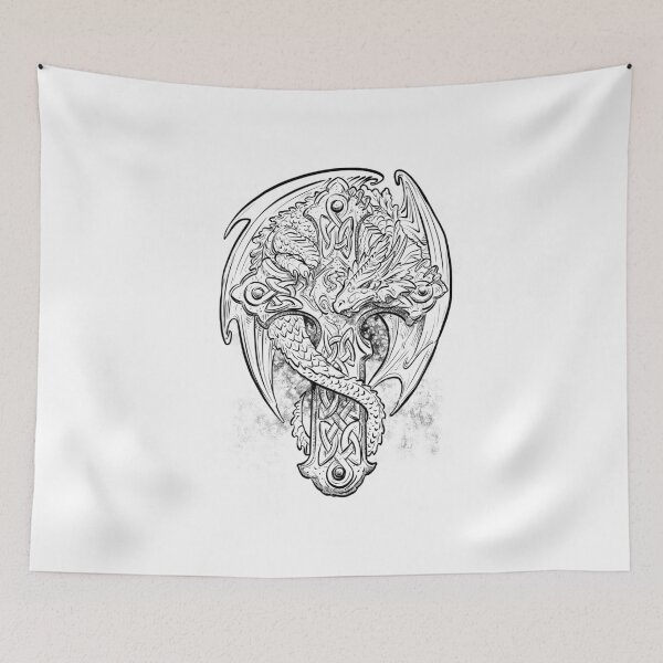 Item preview, Dragon at the cross designed and sold by rafaellagoart.
