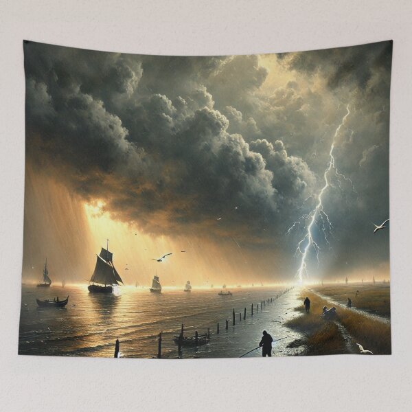Item preview, Storm over Dark Sea designed and sold by Sigtrix.