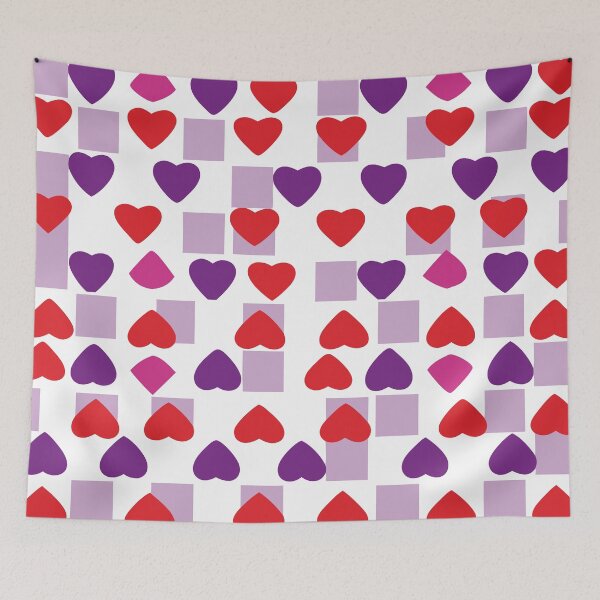 Item preview, Playful Heart Checkerboard Pattern designed and sold by Timegraf.