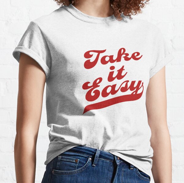Artikel-Vorschau von Take It Easy – Vintage Retro Typografie – Rot, designt und verkauft von Merchbyselma.