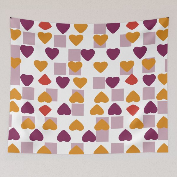 Item preview, Playful Heart Checkerboard Pattern designed and sold by Timegraf.