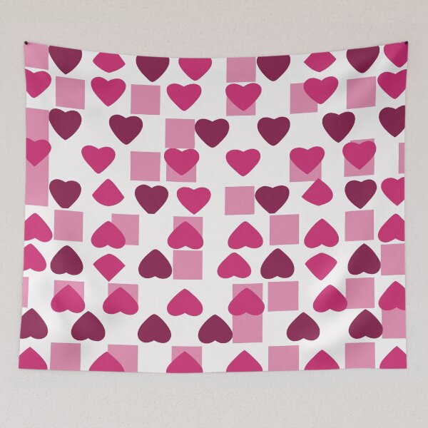 Item preview, Playful Heart Checkerboard Pattern designed and sold by Timegraf.